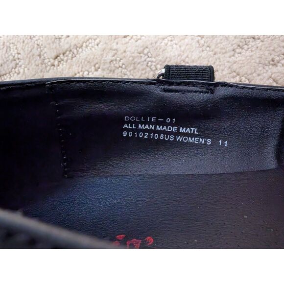 Demonia Platform Shoes Womens Size 11 Black Dollie Mary Jane 3 in platforms - Picture 8 of 9